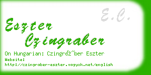 eszter czingraber business card